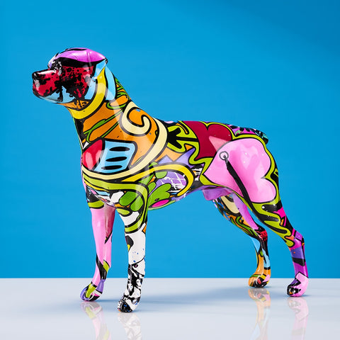Statua del cane<br> Scultura di cane pop art