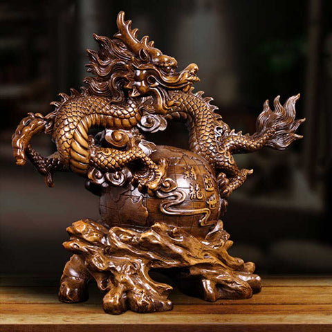 Scultura moderna<br> Statua del drago cinese