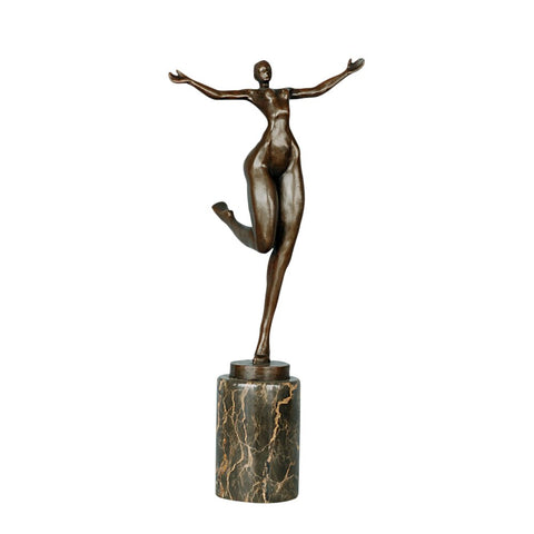 Scultura in bronzo<br> Statuetta in bronzo Donna 41 cm