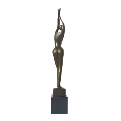 Scultura in bronzo<br> Statuetta in bronzo Donna 53 cm