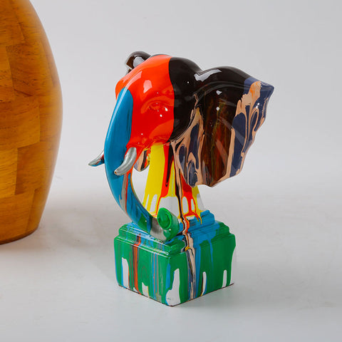 Statua dell'elefante<br> Multicolore