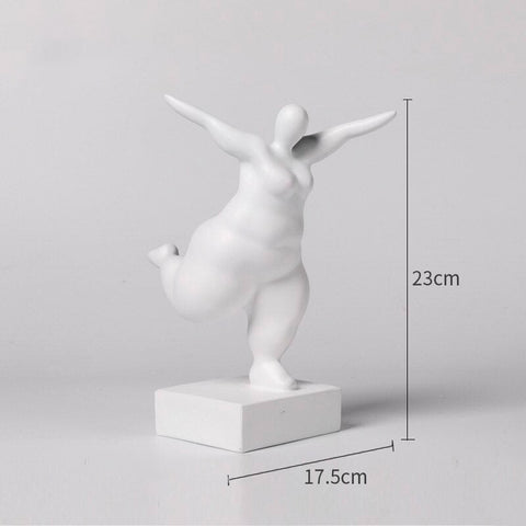 Statua di donna<br> Scultura di donna grassa