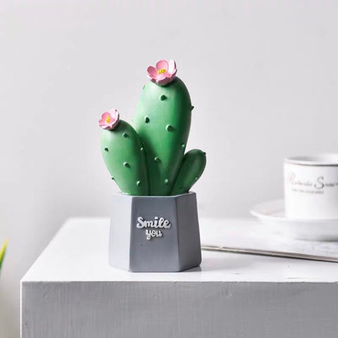 Scultura moderna<br> Cactus in resina