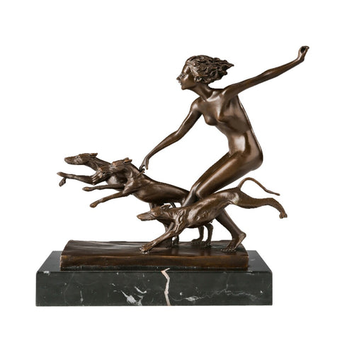 Statua in bronzo Diana Cacciatrice