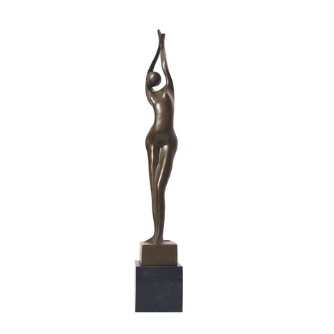 Scultura in bronzo<br> Statuetta in bronzo Donna 53 cm