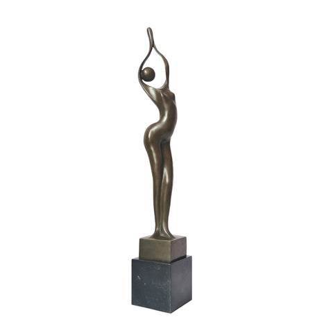 Scultura in bronzo<br> Statuetta in bronzo Donna 53 cm