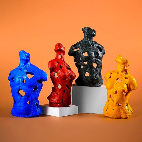 Scultura Contemporanea<br> Colore scultura busto
