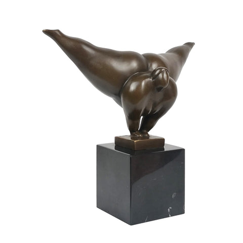 Scultura in bronzo Donna rotonda 22 cm