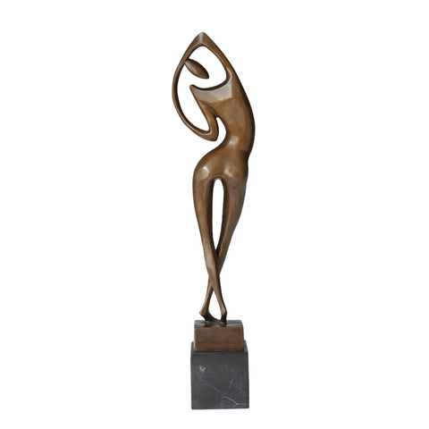 Scultura in bronzo<br> Statua Donna 53 cm