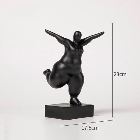 Statua di donna<br> Scultura di donna grassa