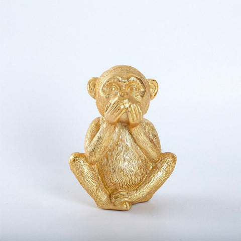 Statua del gorilla<br> Le 3 Scimmie della Saggezza Deco 14 cm