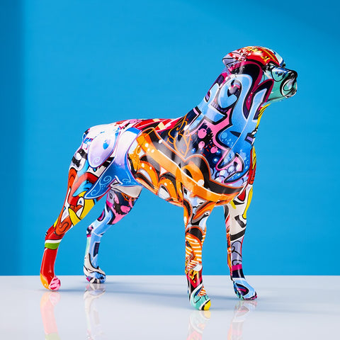Statua del cane<br> Scultura di cane pop art