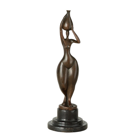 Scultura in bronzo<br> Statua in bronzo africano 30 cm