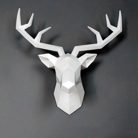 Scultura da parete cervo<br> Decorazione murale origami