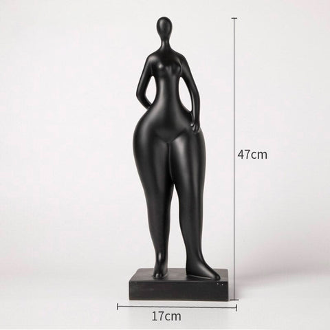 Statua di donna<br> Scultura di donna grassa