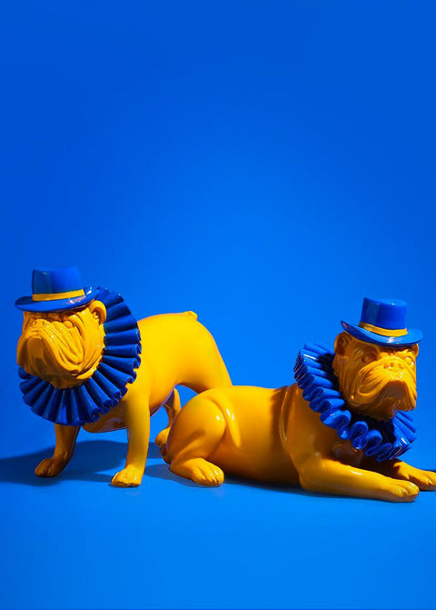 Statua del bulldog<br> Bulldog inglese decorativo 19 cm