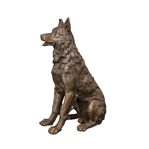 Scultura di animali in bronzo<br> Cane 20 cm