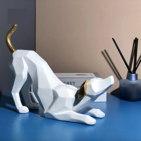 Statua del cane<br> Origami