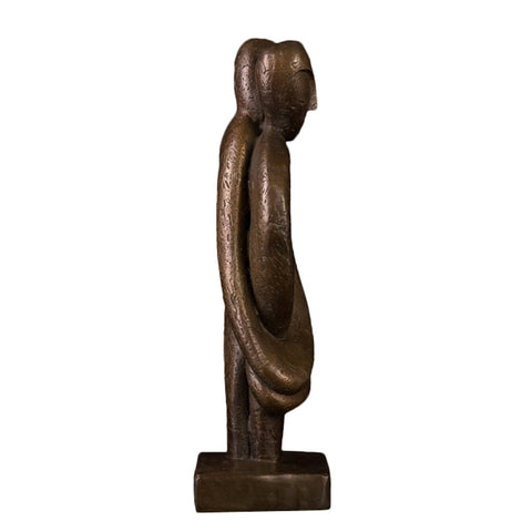 Scultura in bronzo di coppia
