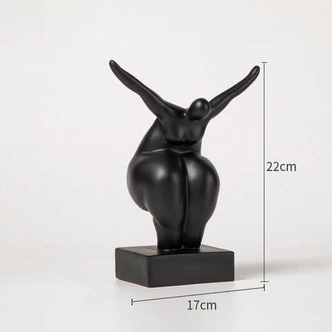 Statua di donna<br> Scultura di donna grassa