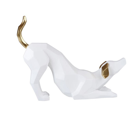 Statua del cane<br> Origami