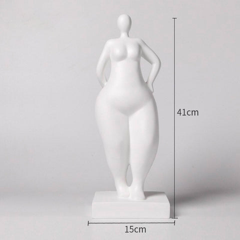 Statua di donna<br> Scultura di donna grassa