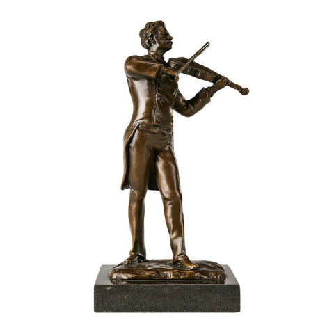 Scultura in bronzo<br> Statua di Johann Strauss 21 cm