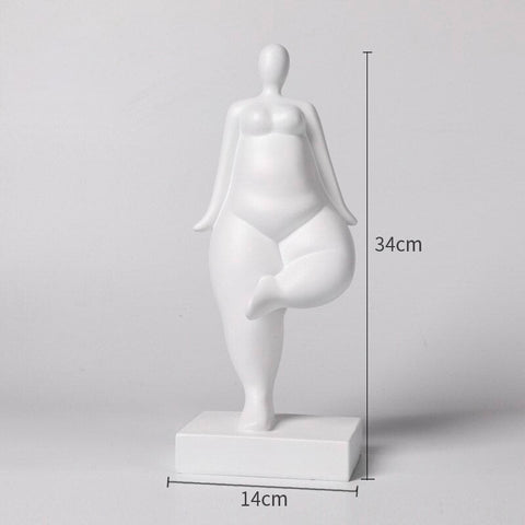 Statua di donna<br> Scultura di donna grassa