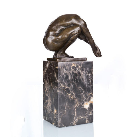 Scultura in bronzo moderna<br> "Il Tuffatore"