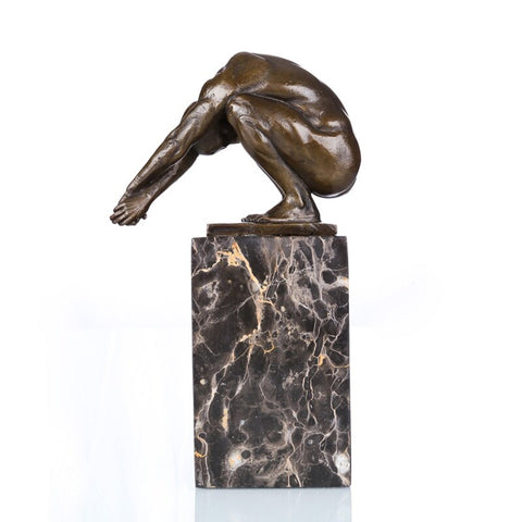 Scultura in bronzo moderna<br> "Il Tuffatore"