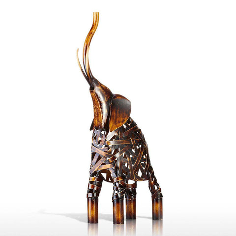 Statua di elefante in metallo<br> Decorazione XXL