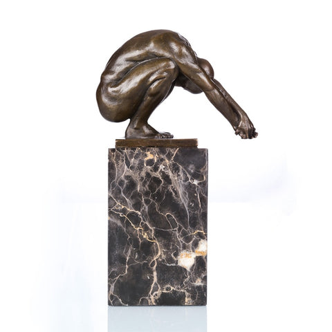 Scultura in bronzo moderna<br> "Il Tuffatore"