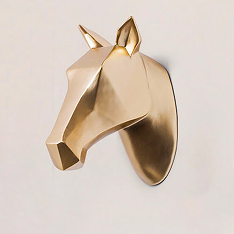 Scultura da parete con cavallo<br> Decorazione murale alla moda