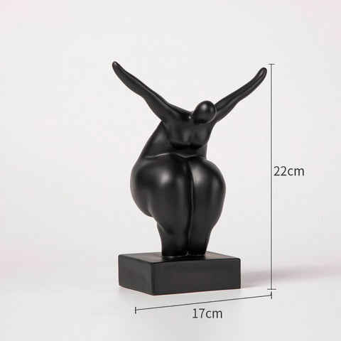 Statua di donna<br> Scultura di donna grassa