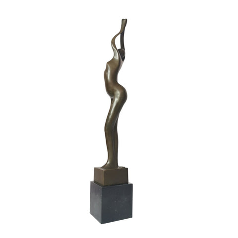 Scultura in bronzo<br> Statuetta in bronzo Donna 53 cm