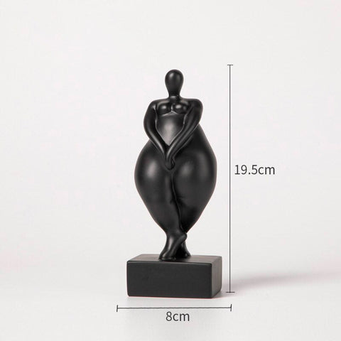 Statua di donna<br> Scultura di donna grassa