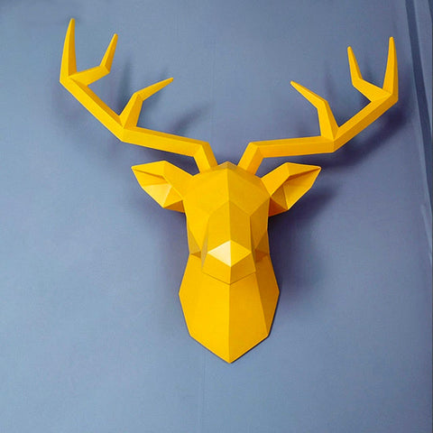 Scultura da parete cervo<br> Decorazione murale origami