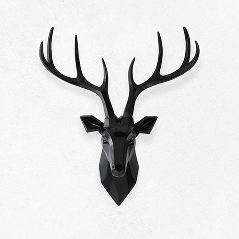 Scultura da parete cervo<br> Decorazione murale dorata