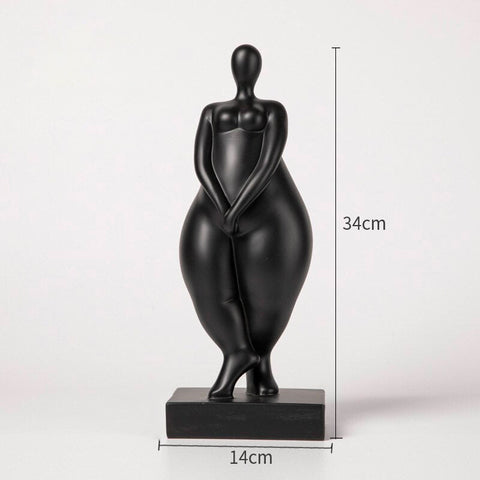 Statua di donna<br> Scultura di donna grassa