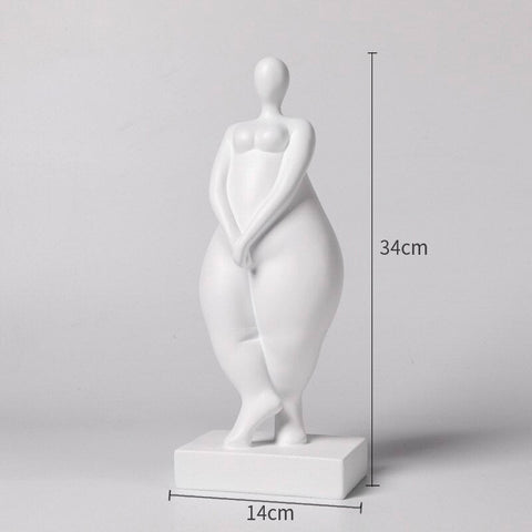 Statua di donna<br> Scultura di donna grassa