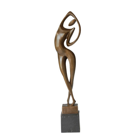 Scultura in bronzo<br> Statua Donna 53 cm