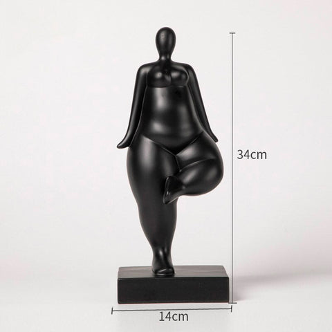 Statua di donna<br> Scultura di donna grassa