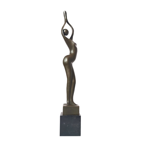 Scultura in bronzo<br> Statuetta in bronzo Donna 53 cm
