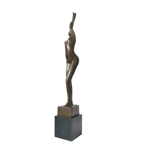 Scultura in bronzo<br> Statuetta in bronzo Donna 53 cm