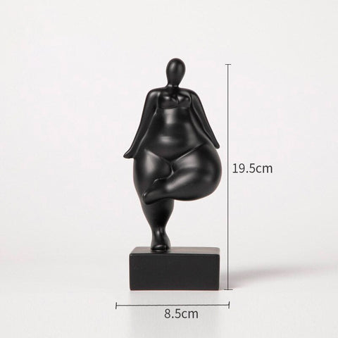 Statua di donna<br> Scultura di donna grassa