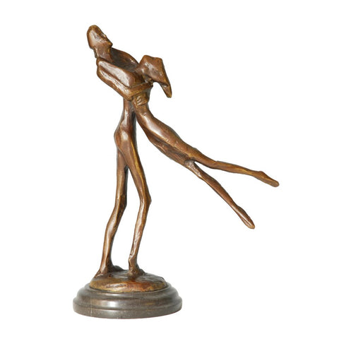 Statua Coppia in Bronzo 35 cm