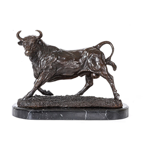 Scultura in bronzo<br> Toro 28 cm