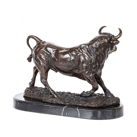 Scultura in bronzo<br> Toro 28 cm
