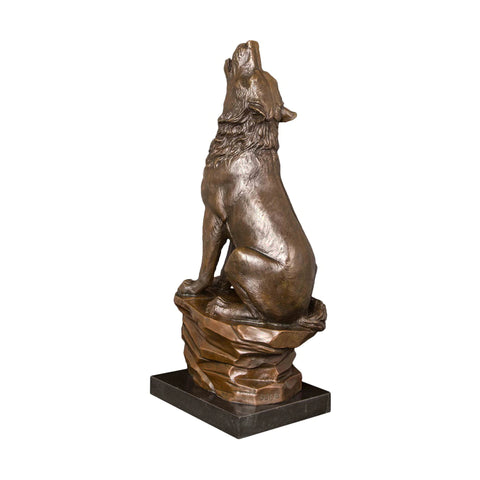 Lupo in bronzo 47 cm