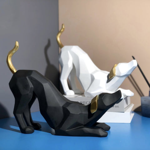 Statua del cane<br> Origami